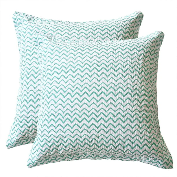 - You are My Sunshine Green 18 x 18in. Teal homthreads by Levtex Home Yellow Pink Coral Leora Decorative Pillow - You are My Sunshine Green 18 x 18in. Teal homthreads by Levtex Home Yellow Pink Coral Leora Decorative Pillow